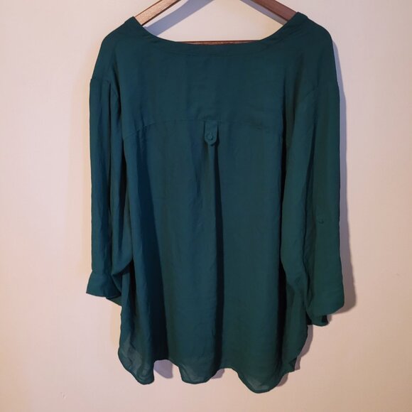 Torrid Harper Popover 3/4 Sleeve Blouse SZ5 - Picture 4 of 4